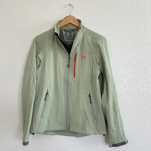 Under Armour | Green zip up jacket size medium
